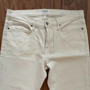 Frame Denim Men's Jeans Off-white color 34w